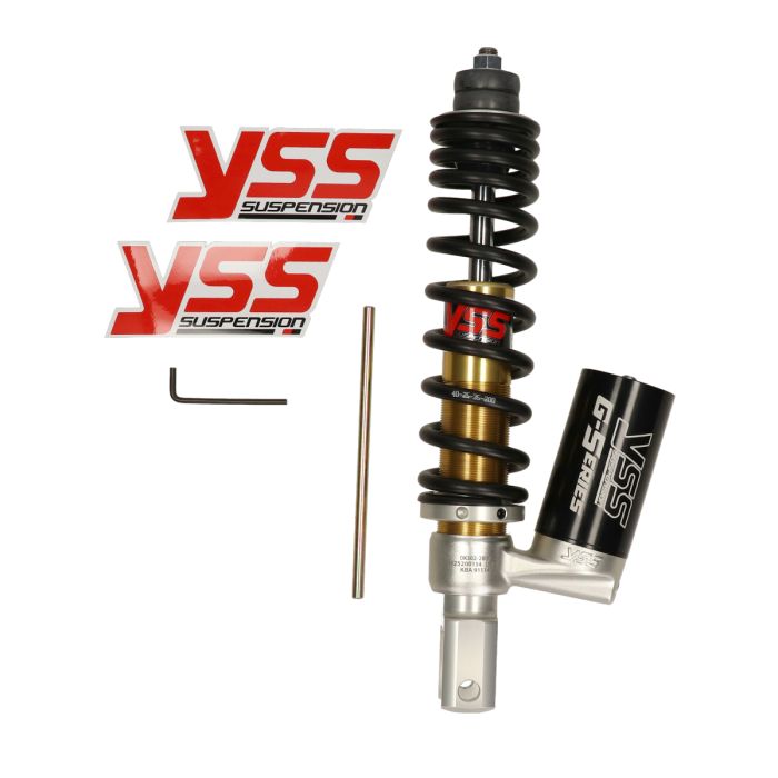 Amortisseur YSS avec réservoir de gaz série G 285mm noir/or - vue 3