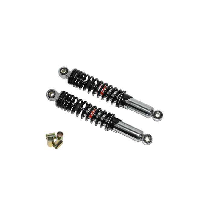 Jeu d'amortisseurs YSS hydraulique 320 mm chrome/noir - vue 4