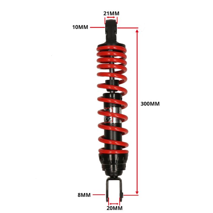 Amortisseur YSS Hybride-S Confort 300mm rouge/noir Minarelli - vue 3