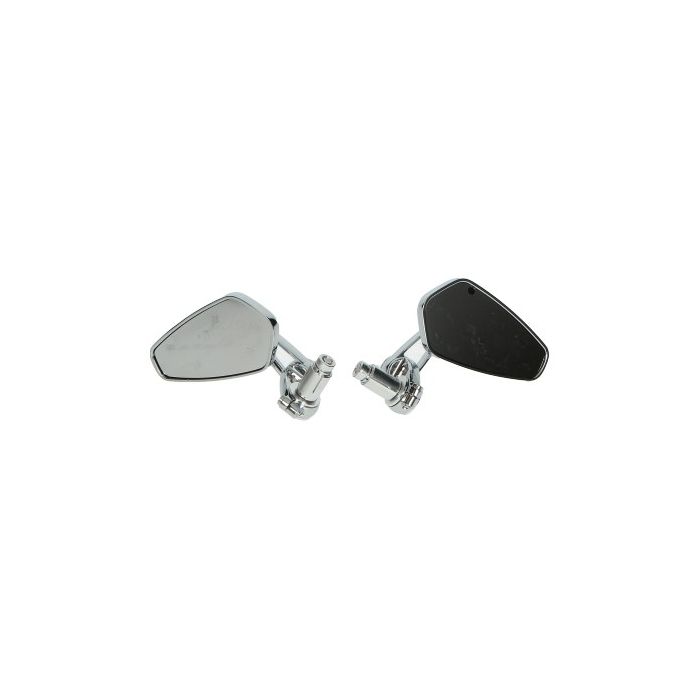 Paire de rétroviseurs DMP support de guidon ovale bar end CNC chrome GTS All Mod. Scooter Sprint Zip - vue 5