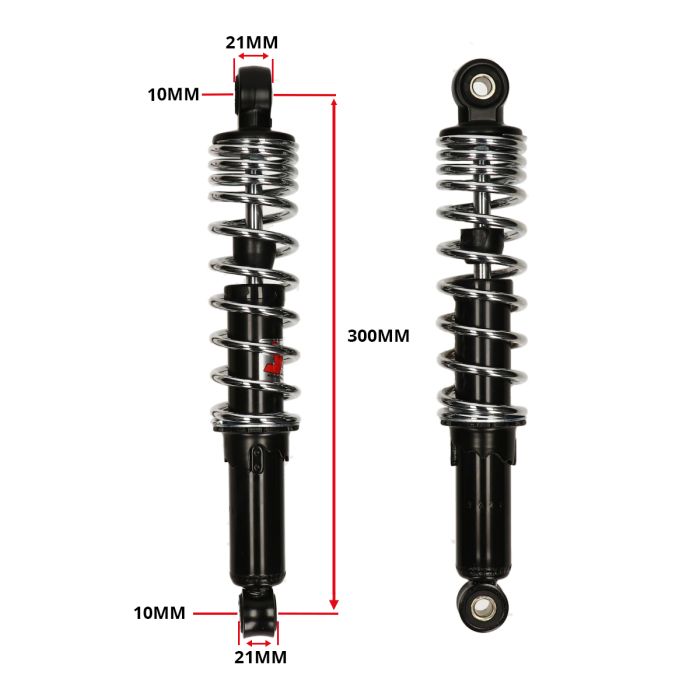 Jeu d'amortisseurs YSS PRO-X 300 mm noir Puch Maxi RD220-300-01-X - vue 6