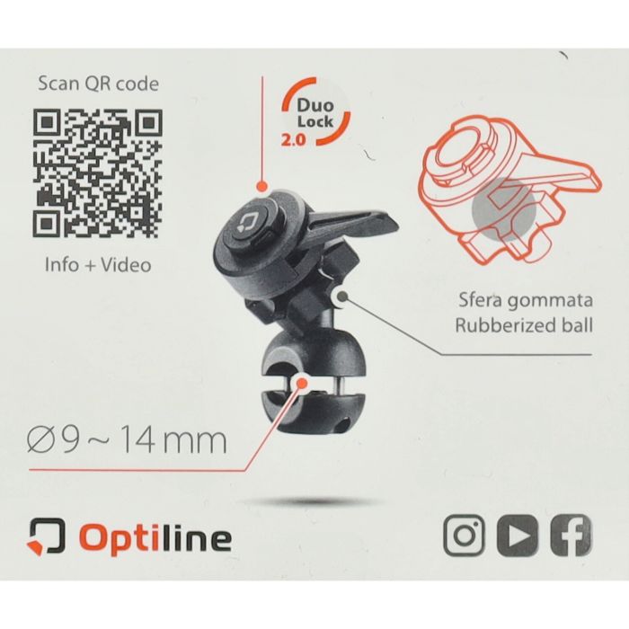 Adaptateur Lampa téléphone Miroir optique Barre de rétroviseur + pare-brise courte 90438 - vue 9