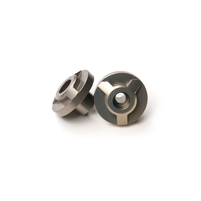 Embout de guidon Yasuni titane CNC 28,6 mm gris