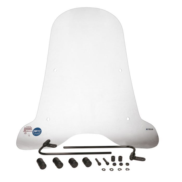 Pare-brise Regia avec kit de montage élevé clair La Souris E-ID S6, Segway E110, Segway E125 - vue 2