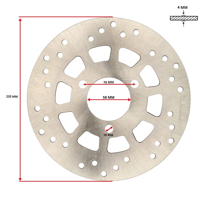 Disque de frein avant niu n1s - vue 3