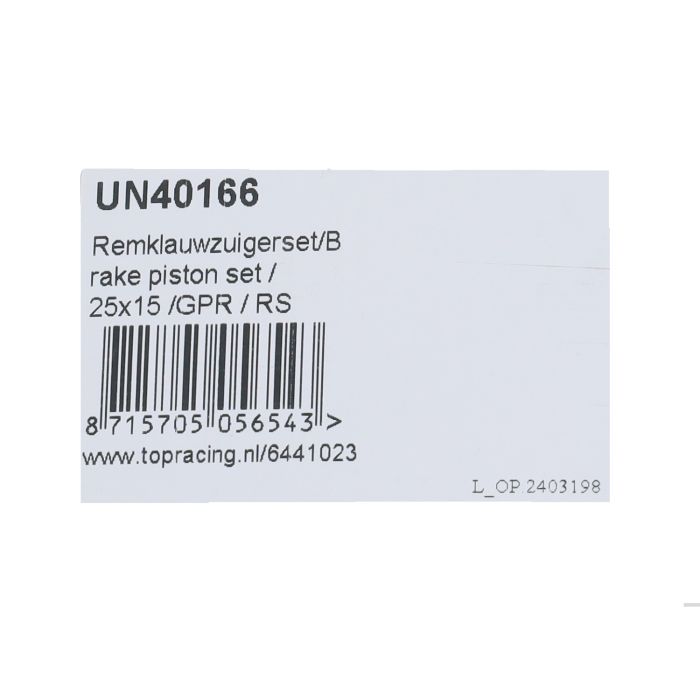 Kit de révision étrier Jasil 25x15mm GPR RS50 Senda - vue 3