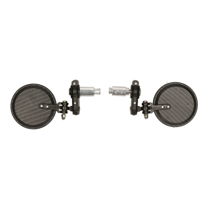 Paire de rétroviseurs DMP support guidon bar end CNC carbone GTS - vue 4