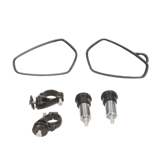 Paire de rétroviseurs DMP support de guidon ovale bar end CNC carbone GTS - vue 3