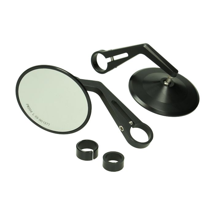 Rétroviseur support de guidon bar end rond noir mat GTS, Sprint, Zip 4T - vue 3