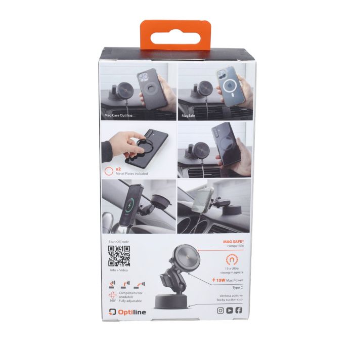 Support Optiline téléphone chargeur tableau de bord avant Minicar 91806 - vue 4