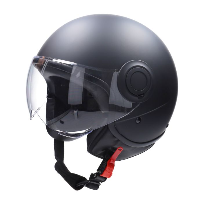 Casque Cab demi-jet E-06 intérieur noir S noir mat - vue 4