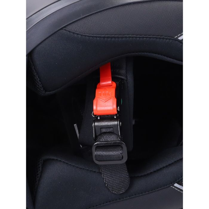 Casque Cab intégrale E-06 intérieur noir S noir mat - vue 2