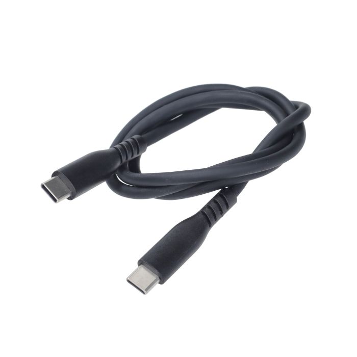 Câble de chargement Optiline silicone USB type C vers USB type C 60 cm noir 91790 - vue 3