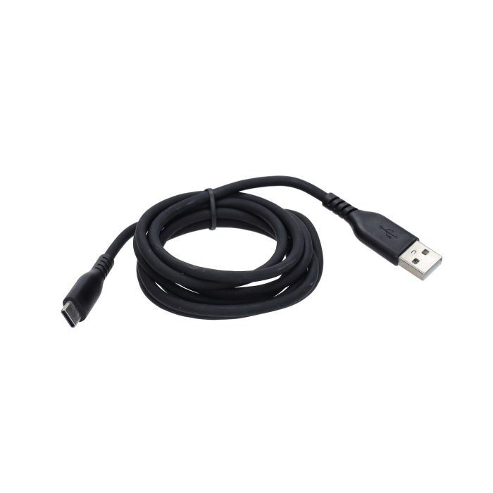 Câble de chargement Optiline silicone USB A vers USB C 150 cm noir 91788 - vue 3
