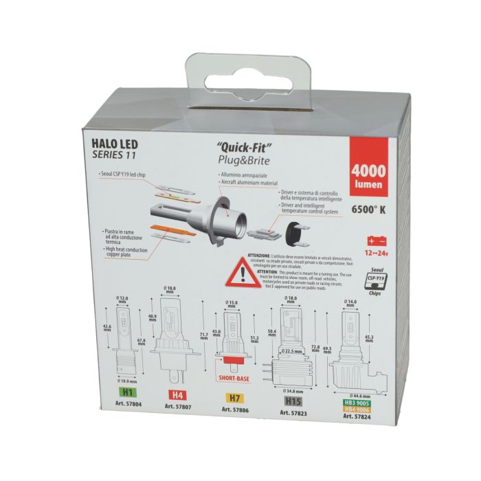 Ampoule LED 12V H4/HS1 Lampa 57807 (2 pièces) - vue 3