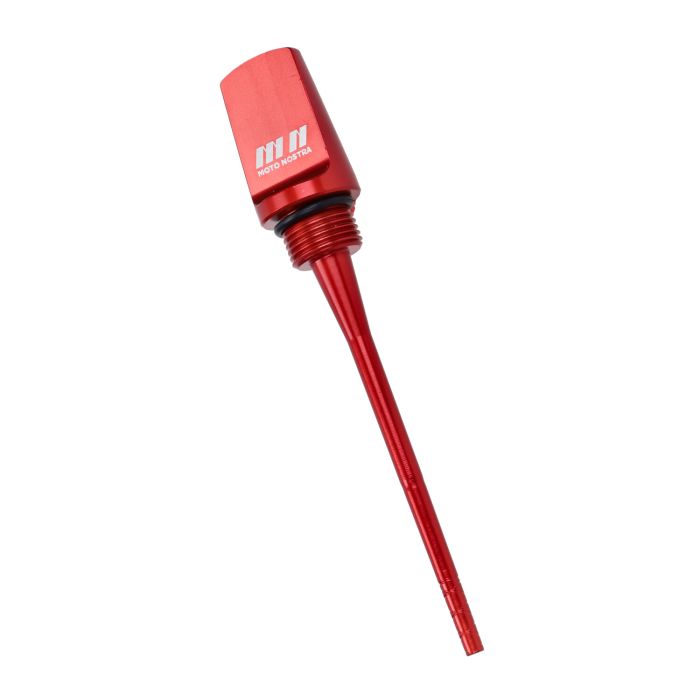 Jauge d'huile Moto-Nostra aluminium rouge GTS 125 cc, GTS 250 cc, GTS 300, GTS 310, Vespa MN1059RD - vue 2