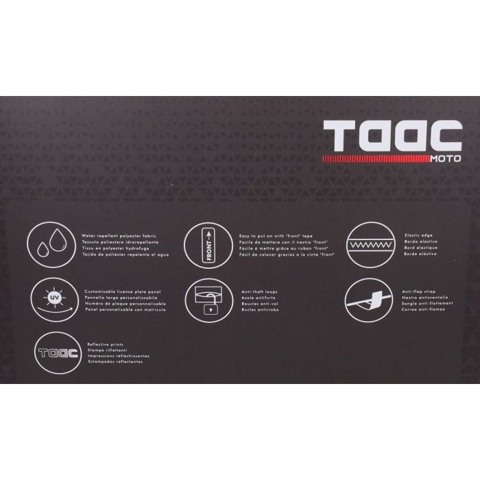 Housse de protection Taac scooter 163x127x136 M gris - vue 2