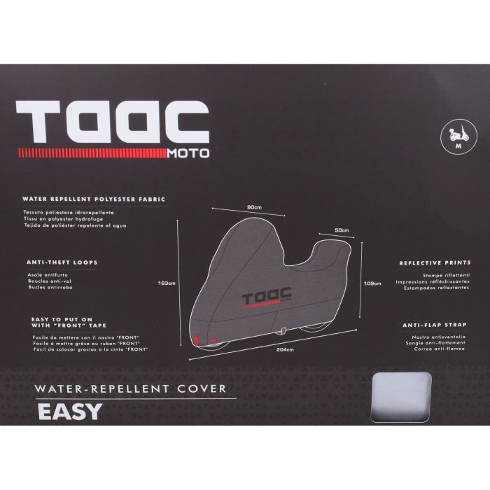 Housse de protection Taac scooter 163x127x136 M gris - vue 3