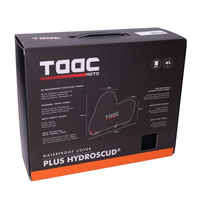 Housse de protection taac scooter plus hydroscud 124x186x73 s noir - vue 3