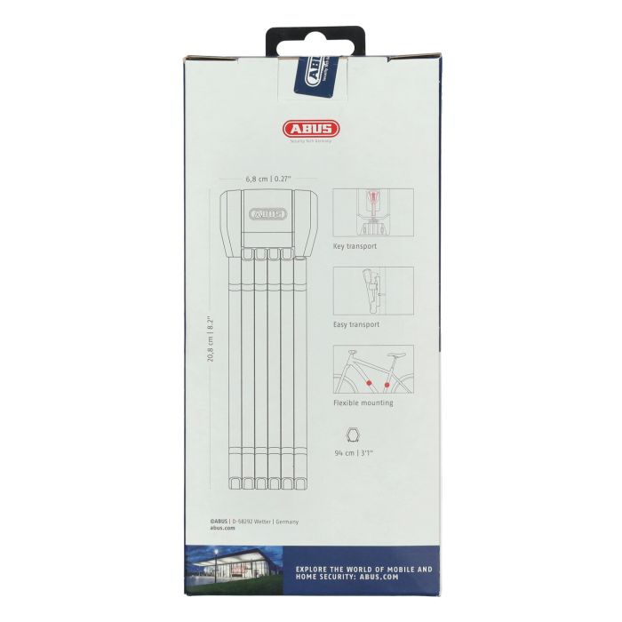 Serrure pliante Abus Art 2 étoiles Bordo 90 cm 6200K/90 BK SH - vue 5