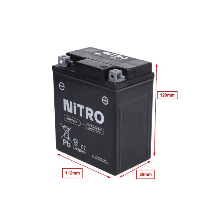 Batterie Nitro NTZ8V/YTZ8V laitue/gel Euro 4/5 PCX 125 IE X-MAX 400cc - vue 4