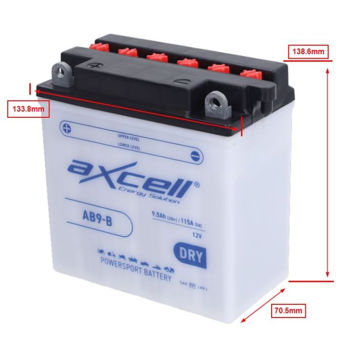 Batterie Axcell at12b-4/yt12b-4 laitue/gel - vue 2