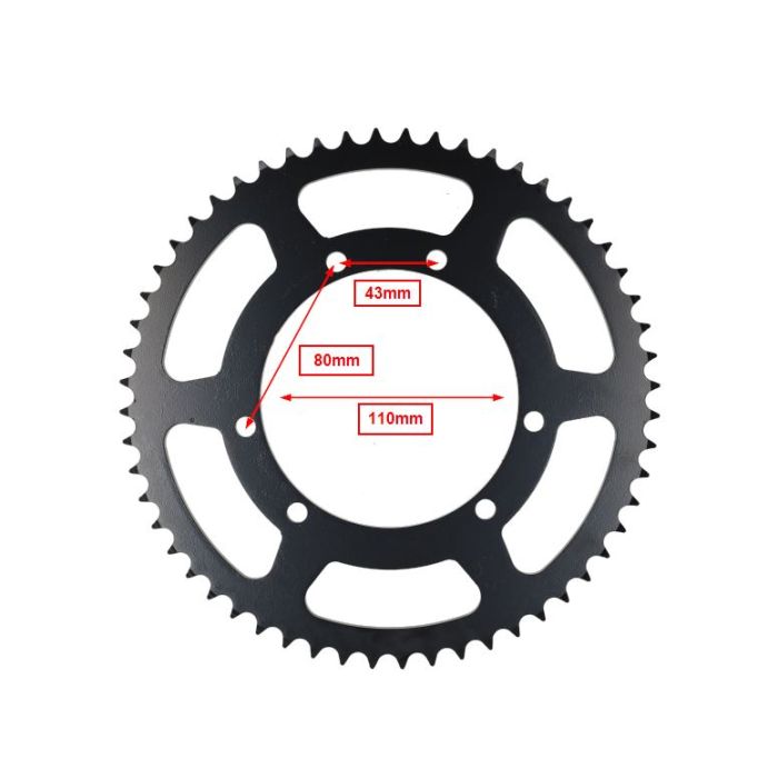 Couronne Esjot 428-5/16 56 dents 6 trous Sherco Enduro Factory - vue 3