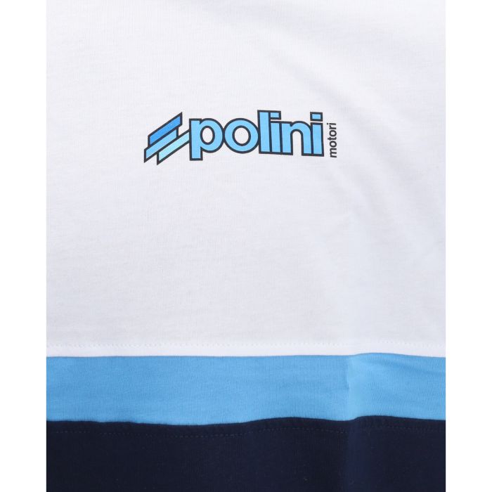 T-shirt Polini blanc/bleu L 098.2679/l - vue 3
