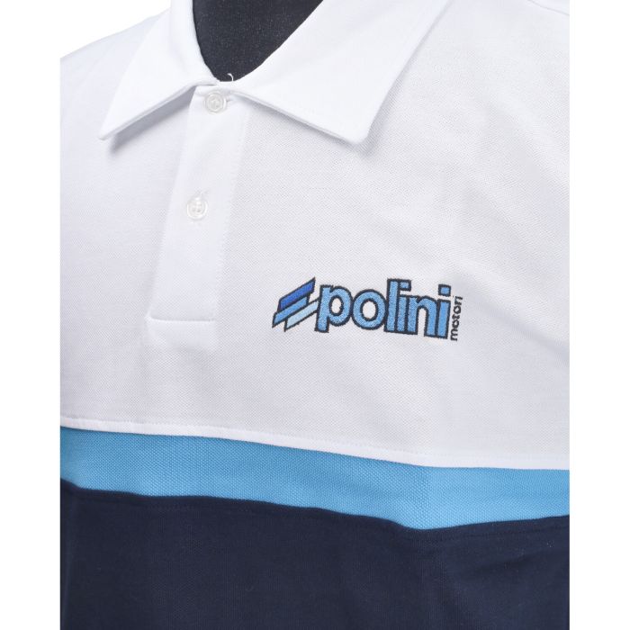 Polo Polini M blanc/bleu 098.2677/m - vue 2