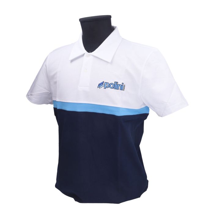 Polo Polini L blanc/bleu 098.2677/l - vue 2