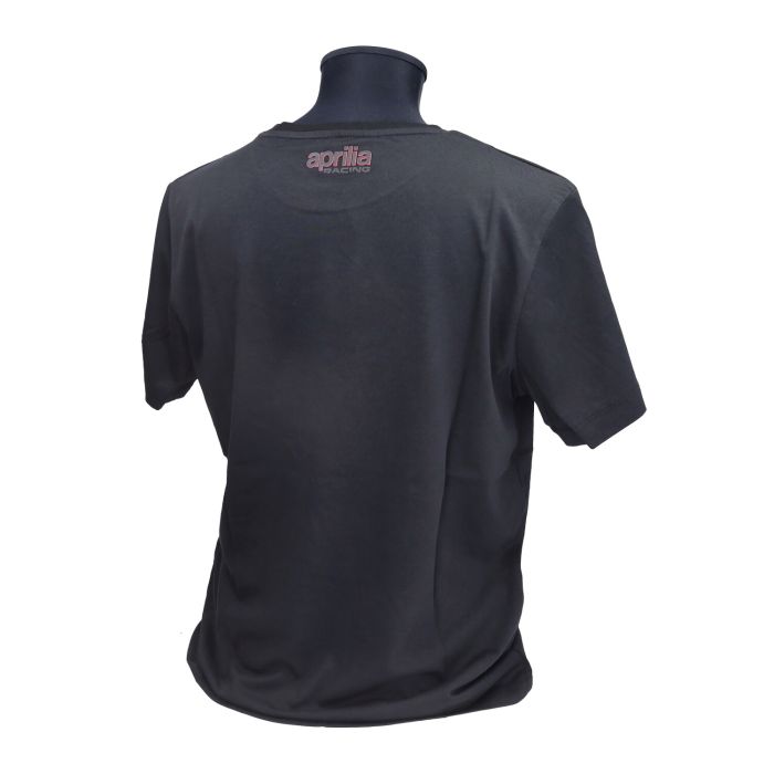 T-shirt manches courtes Aprilia Racing noir L 607898m03b - vue 3