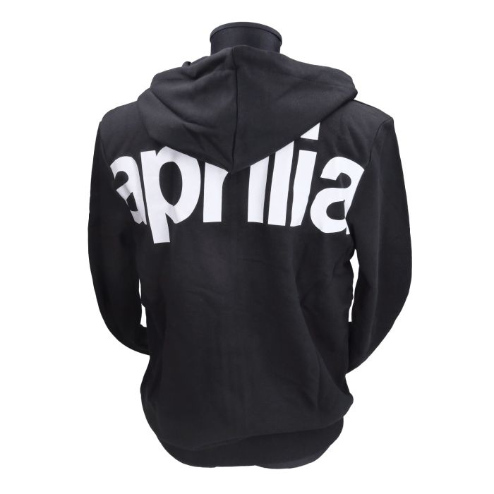 Sweat à capuche Aprilia original taille L noir 6076290m03b - vue 2