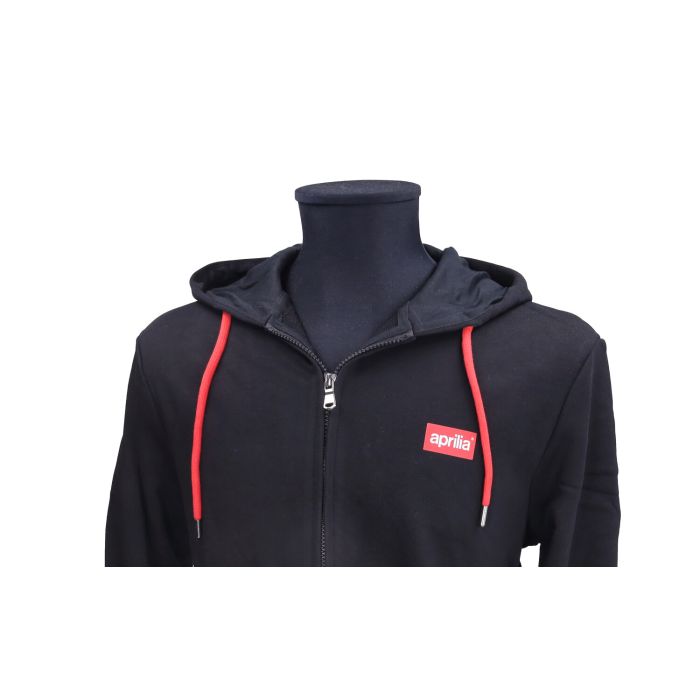 Sweat à capuche Aprilia original taille L noir 6076290m03b - vue 5