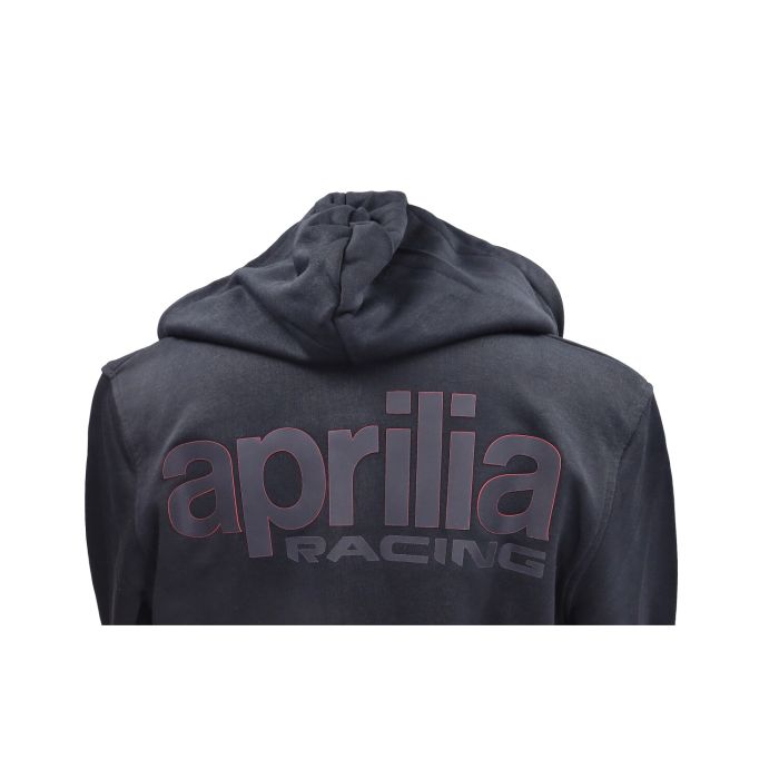 Sweat à capuche Aprilia original Course L noir/rouge 607899m03b - vue 2