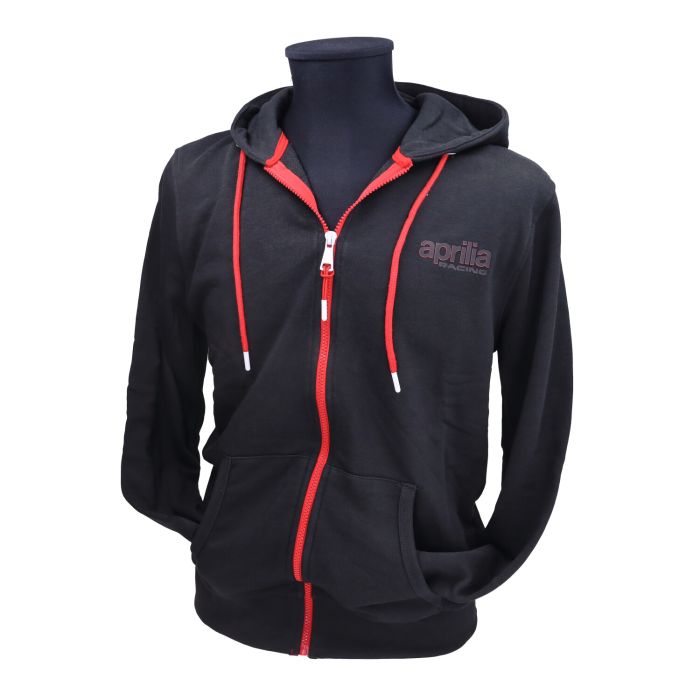 Sweat à capuche Aprilia original Course L noir/rouge 607899m03b - vue 4