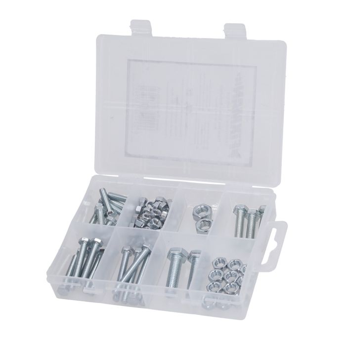 Boîte assortie boulon + écrou M5-M8 75 pièces - vue 3
