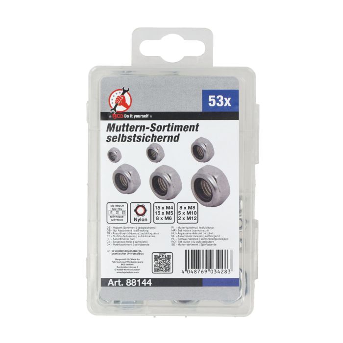 Boîte assortie écrous M4-M12 53pcs - vue 2