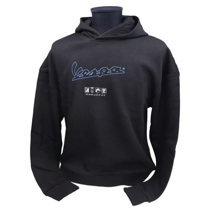 Sweat à capuche Vespa Original M noir 8l0036m03blk - vue 2