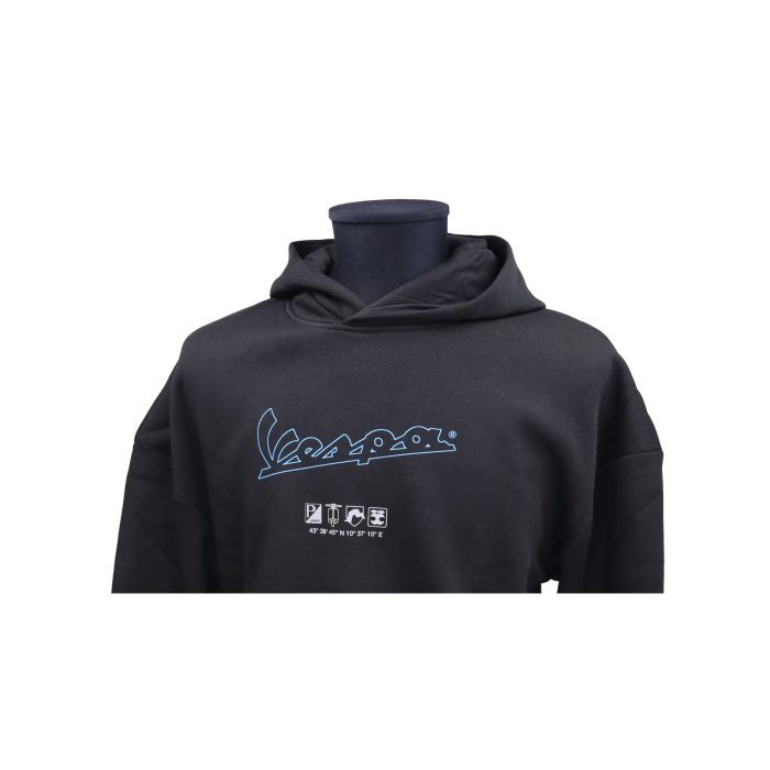 Sweat à capuche Vespa Original M noir 8l0036m03blk - vue 3