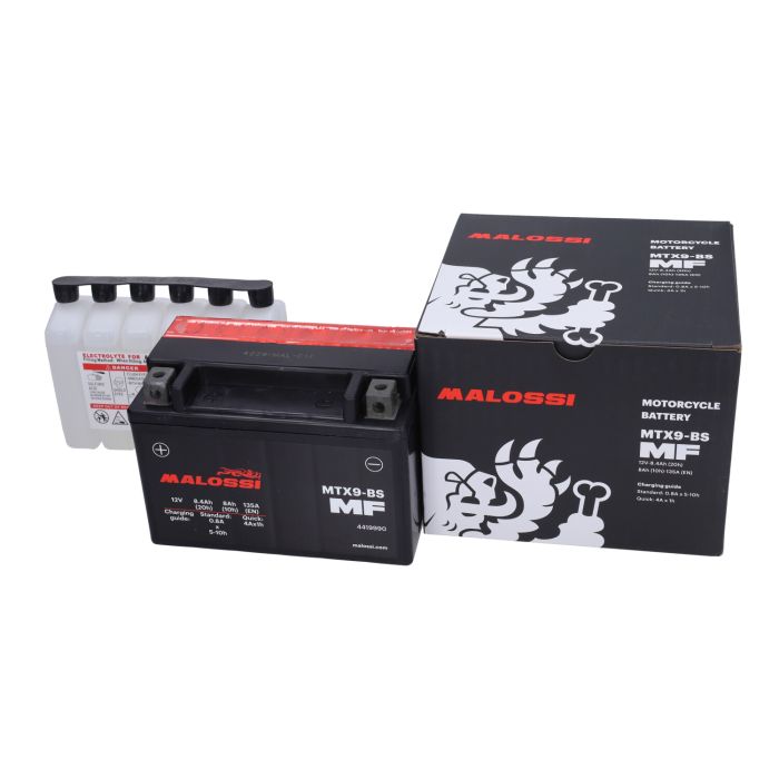 Batterie Malossi mtx9-bs/ytx9-bs MTX9-BS MF moto, sco kymco, scooter, Xmax, zip 4419990 - vue 2