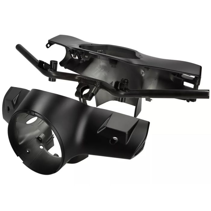 Guidon Moto-Nostra sport complet avec barre de chute Vespa GTS 125-300 2018-2022 noir - vue 6