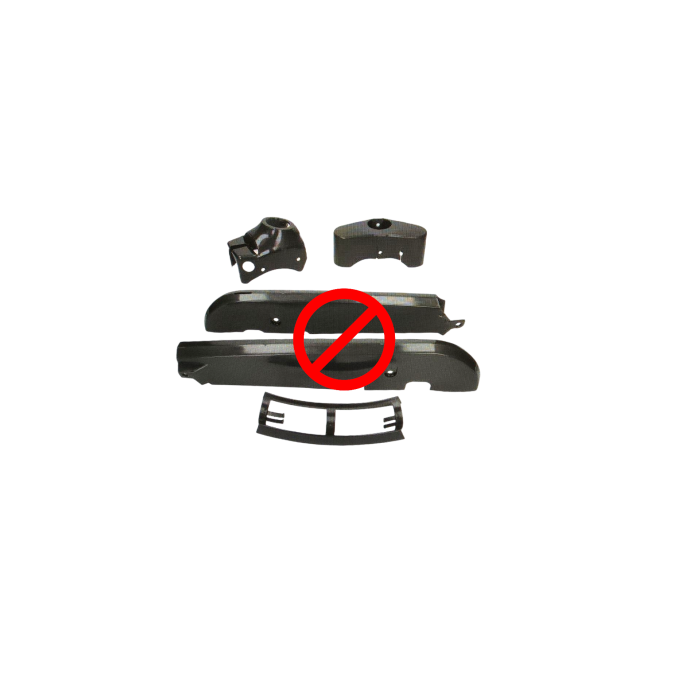 Carénage 3 parties sans soudure anthracite modèle 6.3 Kreidler - vue 4