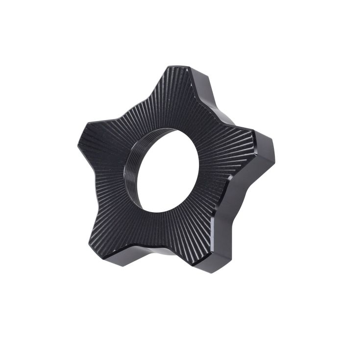 Cache écrou Fast Arrow Pro moyeu de roue arrière CNC noir Puch Maxi - vue 2
