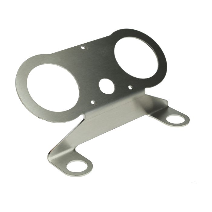 Support compteur kilométrique cockpit rond 60 mm acier inoxydable KS50