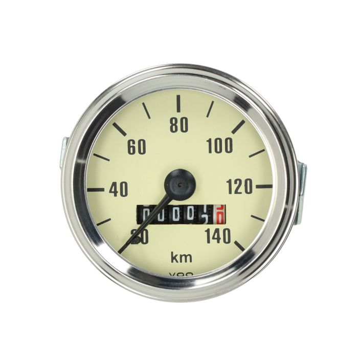Compteur kilométrique 140 km/h 60 mm crème Kreidler Puch Zündapp - vue 2