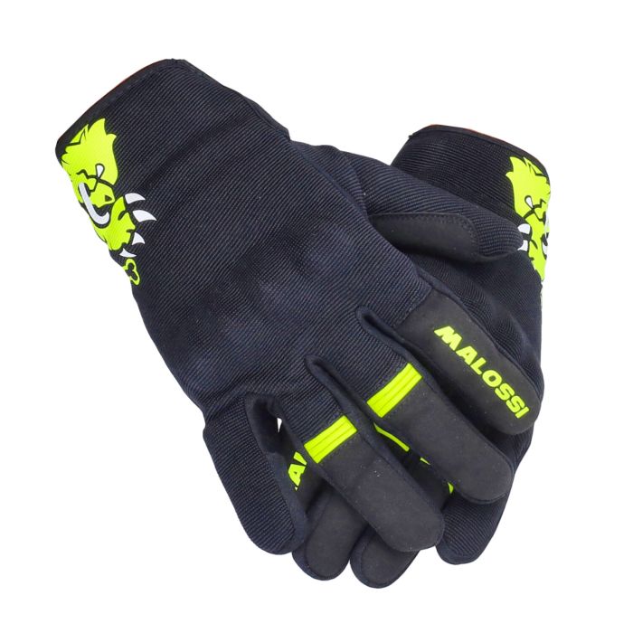 Gants Malossi M noir/jaune 3919252.y4 - vue 3
