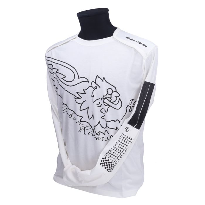 T-shirt manches longues Malossi blanc/noir S 4115282.w3 - vue 2