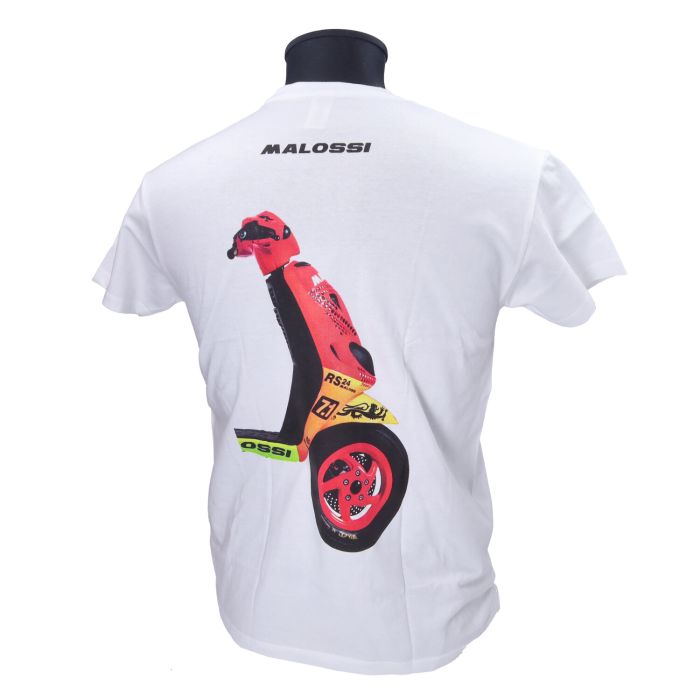 T-shirt Malossi Zip XS blanc 4120092.w2 - vue 2