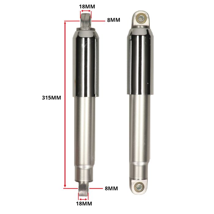 Jeu d'amortisseurs fermer 310 mm Zundapp 517 Z517-14.704 - vue 3