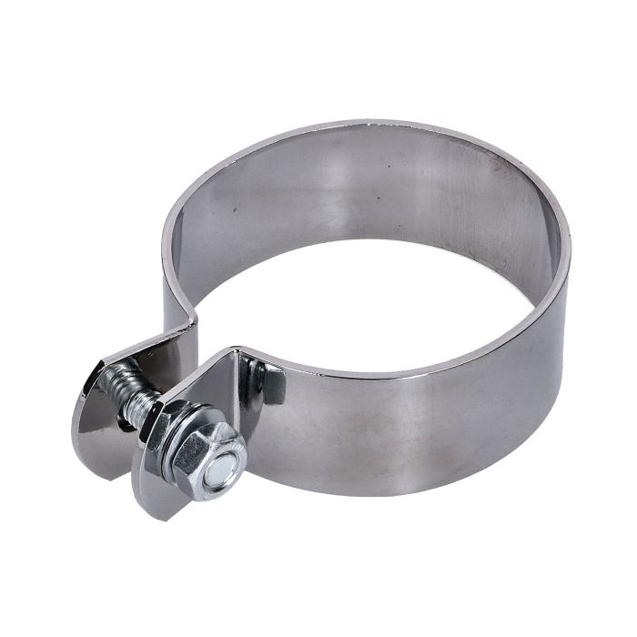 Collier d'échappement 70 mm chrome Zundapp - vue 2